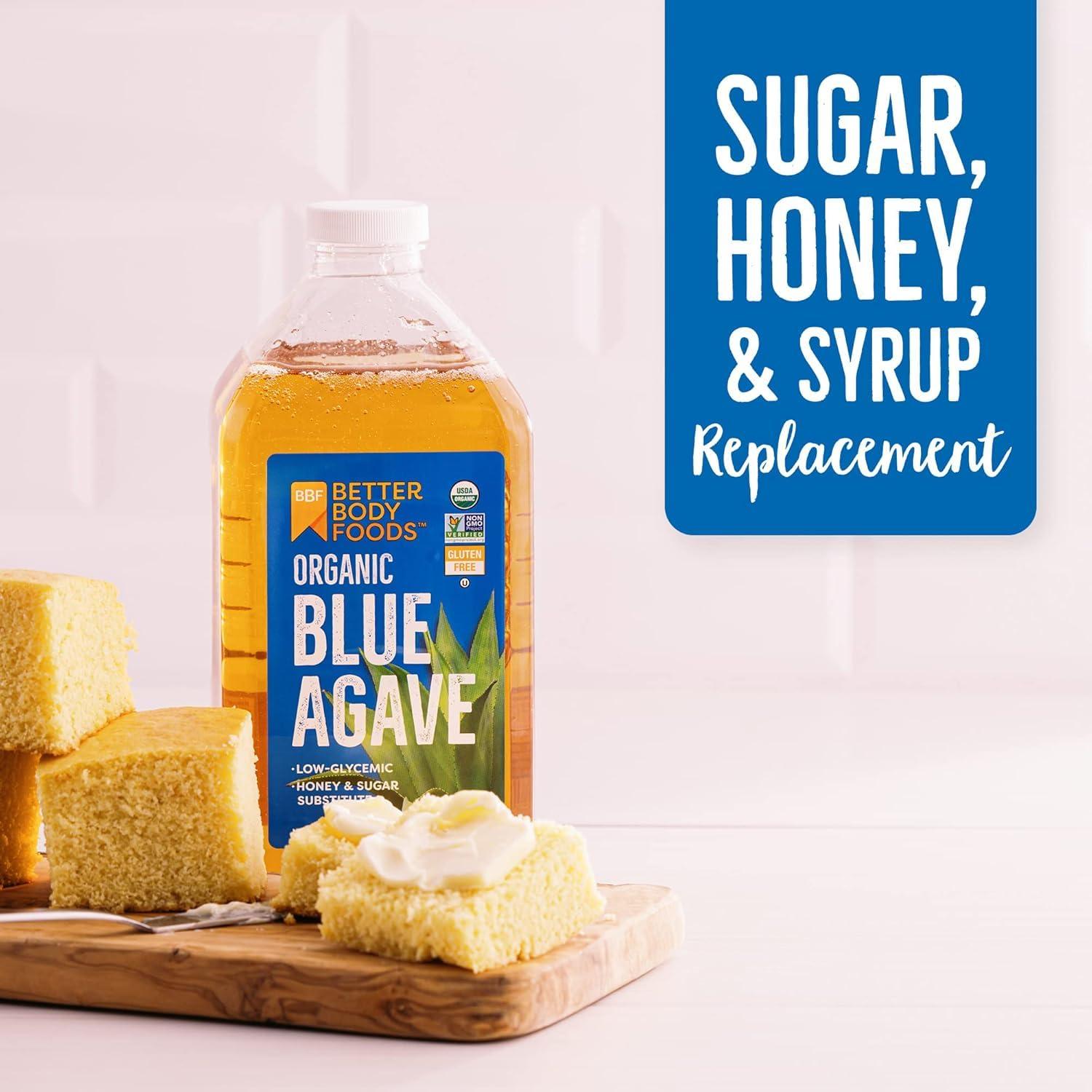 image:imageBetterBody Foods Organic Blue Agave Low Glycemic Sweetener 25 Oz78 Fl Oz Pack of 1