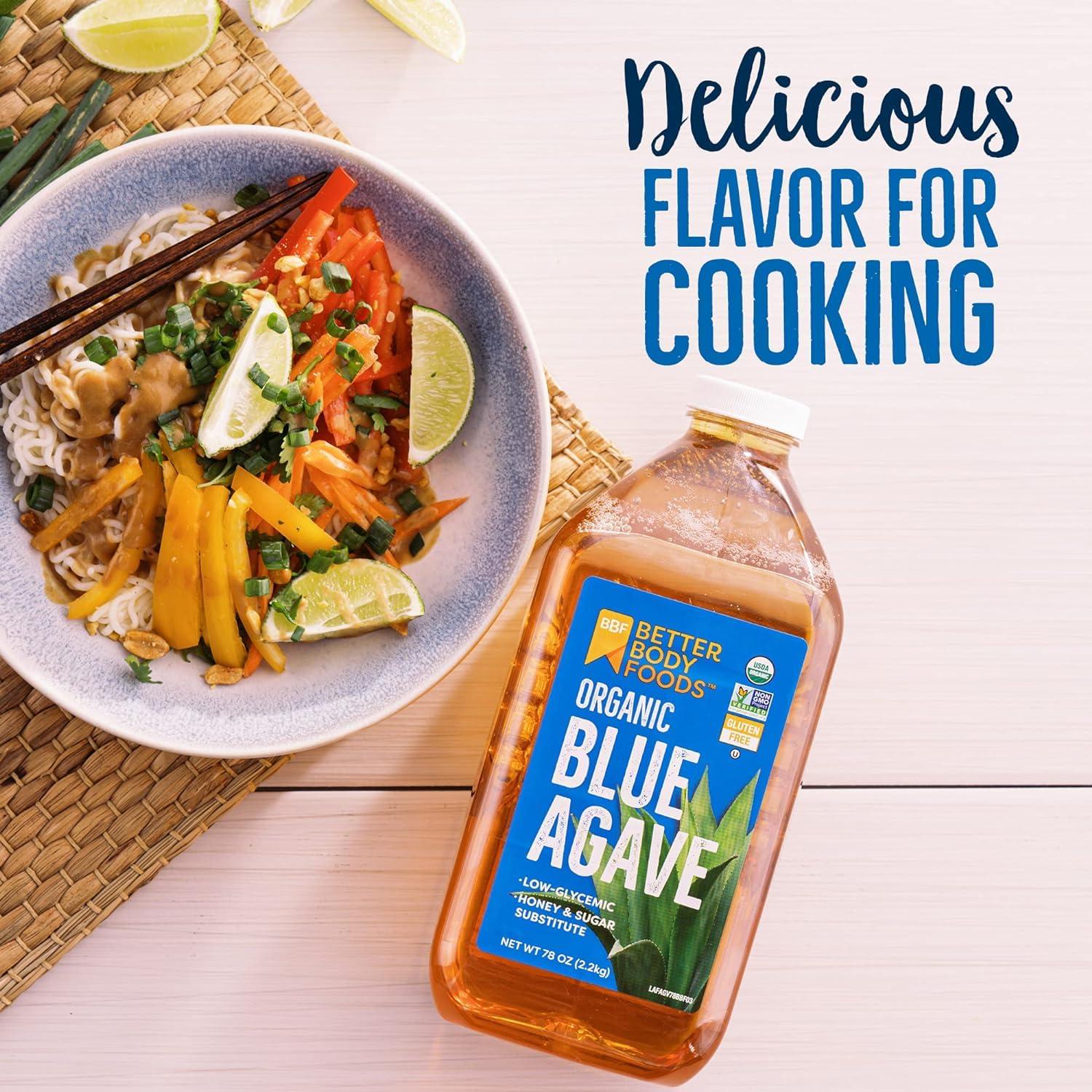 image:imageBetterBody Foods Organic Blue Agave Low Glycemic Sweetener 25 Oz78 Fl Oz Pack of 1