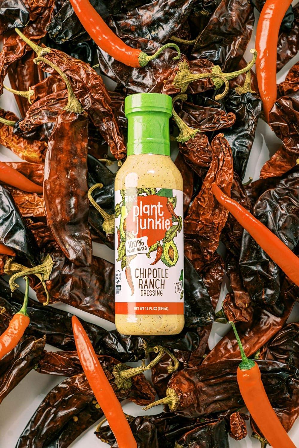 image:imagePlant Junkie Chipotle Ranch Dressing PlantBased Salad Dressing 12 OuncesChipotle Ranch Dressing
