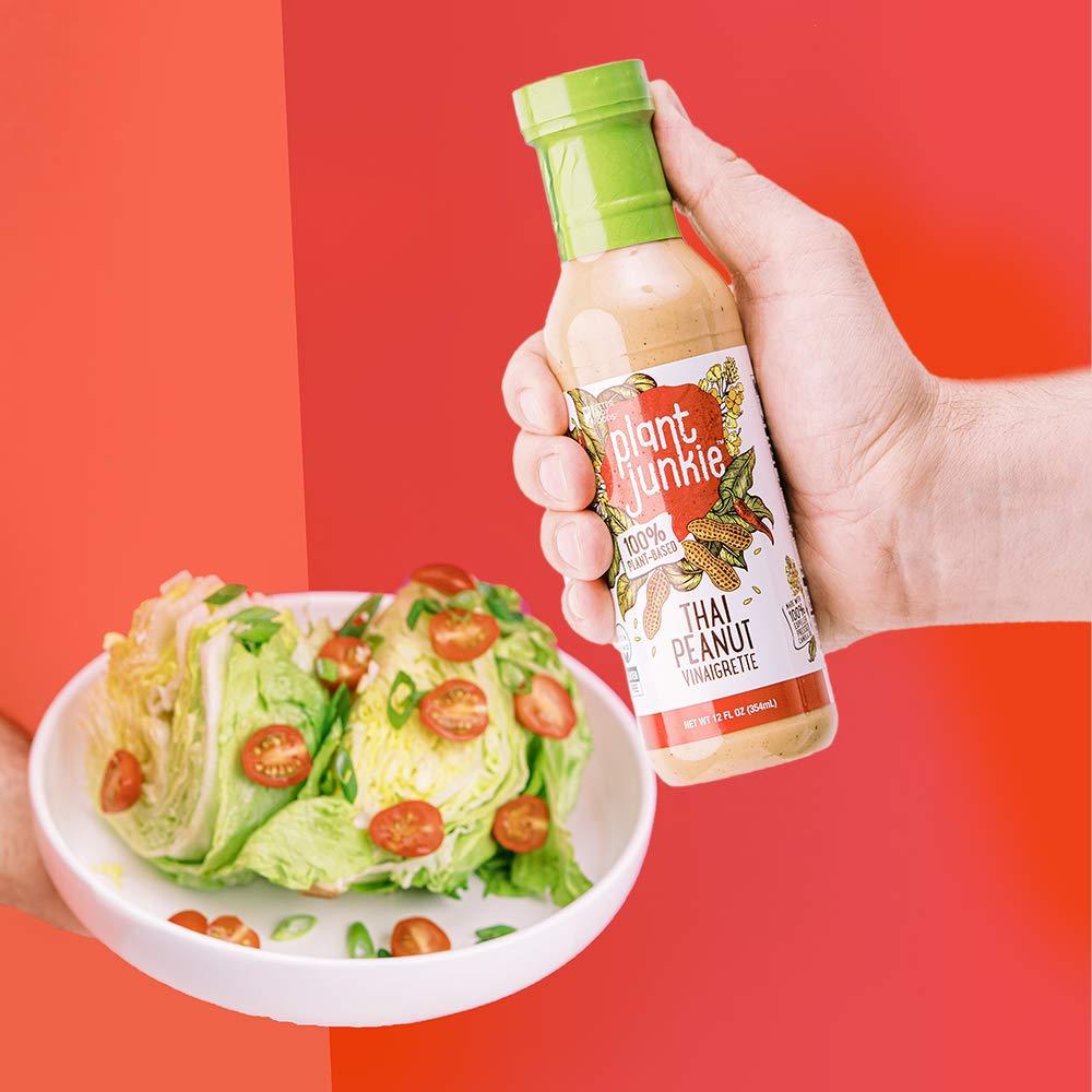 image:imagePlant Junkie Thai Peanut Vinaigrette Dressing 12 Fl Oz