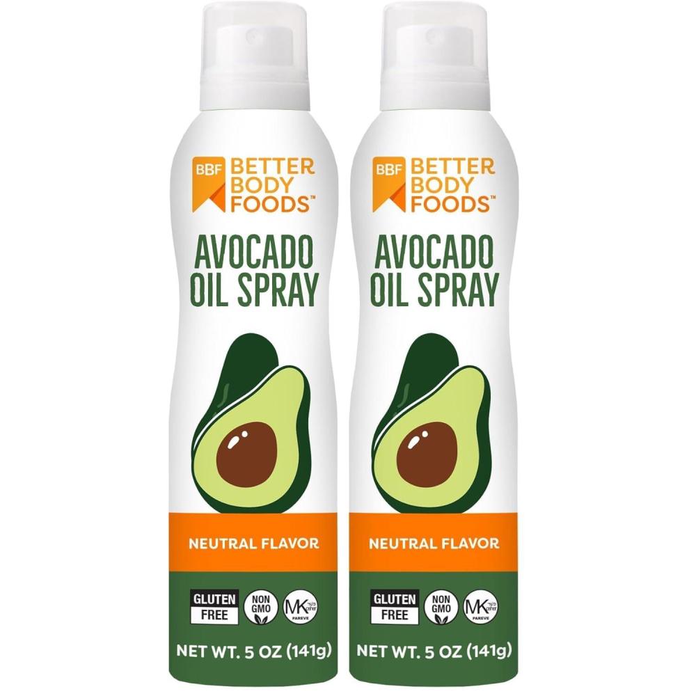 image:imageBetterBody Foods Avocado Oil Spray NonGMO Kosher Keto and Paleo Diet Friendly Frying Baking 5 Fl Oz5 Fl Oz Pack of 2
