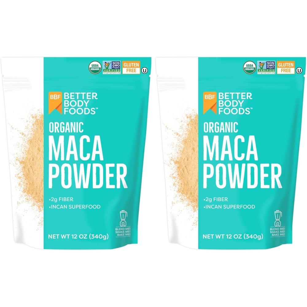 image:imageBetterBody Foods Organic Maca Powder NonGMO amp GlutenFree 12 Ounce12 Ounce Pack of 2