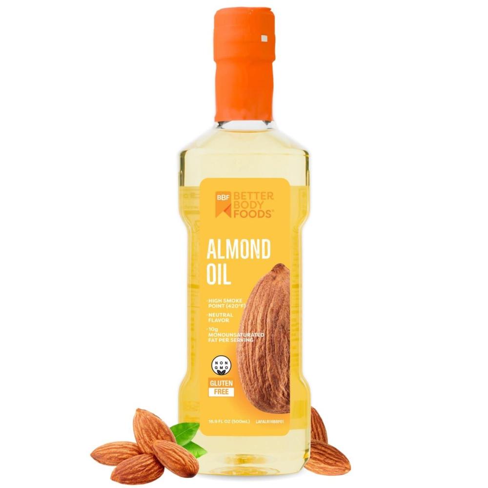 image:imageBetterBody Foods Refined Cooking Oil Almond Oil 169 Fl OzAlmond Oil