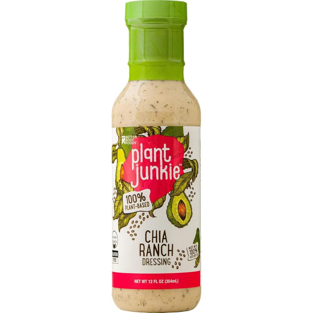 image:imagePlant Junkie Chipotle Ranch Dressing PlantBased Salad Dressing 12 OuncesChia Ranch Dressing