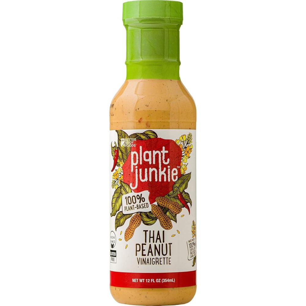 image:imagePlant Junkie Thai Peanut Vinaigrette Dressing 12 Fl Oz