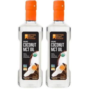 BetterBody Foods Organic Coconut MCT Oil – Energy Boosting- Keto-Friendly – C8 & C10 – Gluten Free – 16.9 oz(16.9 Fl Oz (Pack of 2))